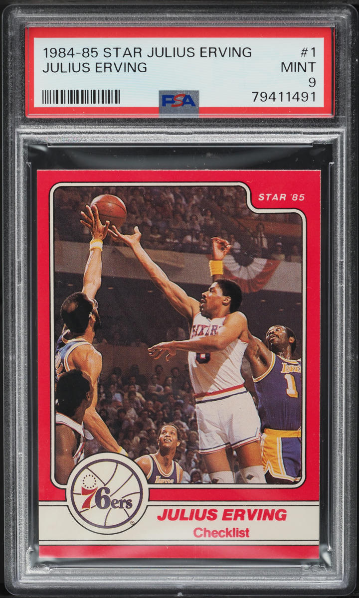 1977 Topps Basketball Julius Erving #100 PSA 6 EXMT on Fanatics