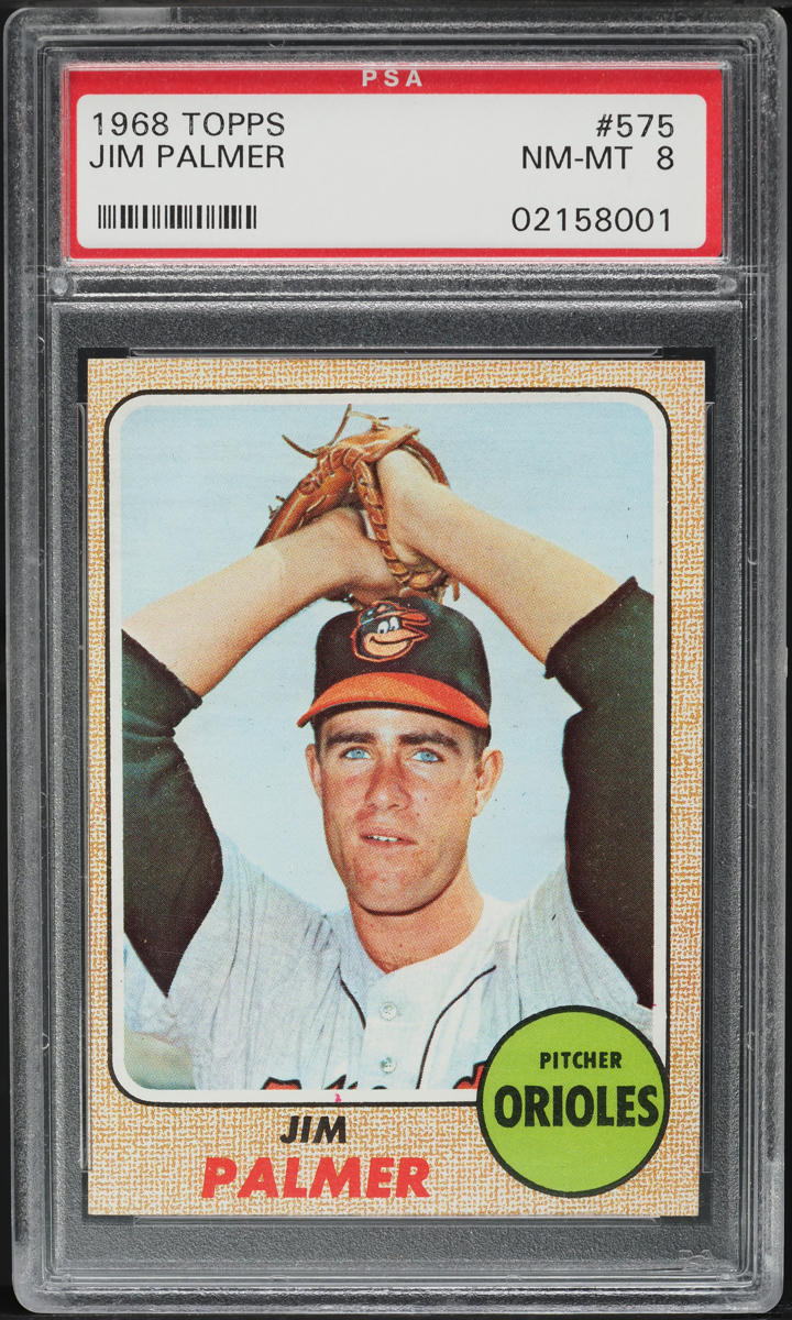 1968 Topps Jim Palmer #575 PSA 8 NM-MT