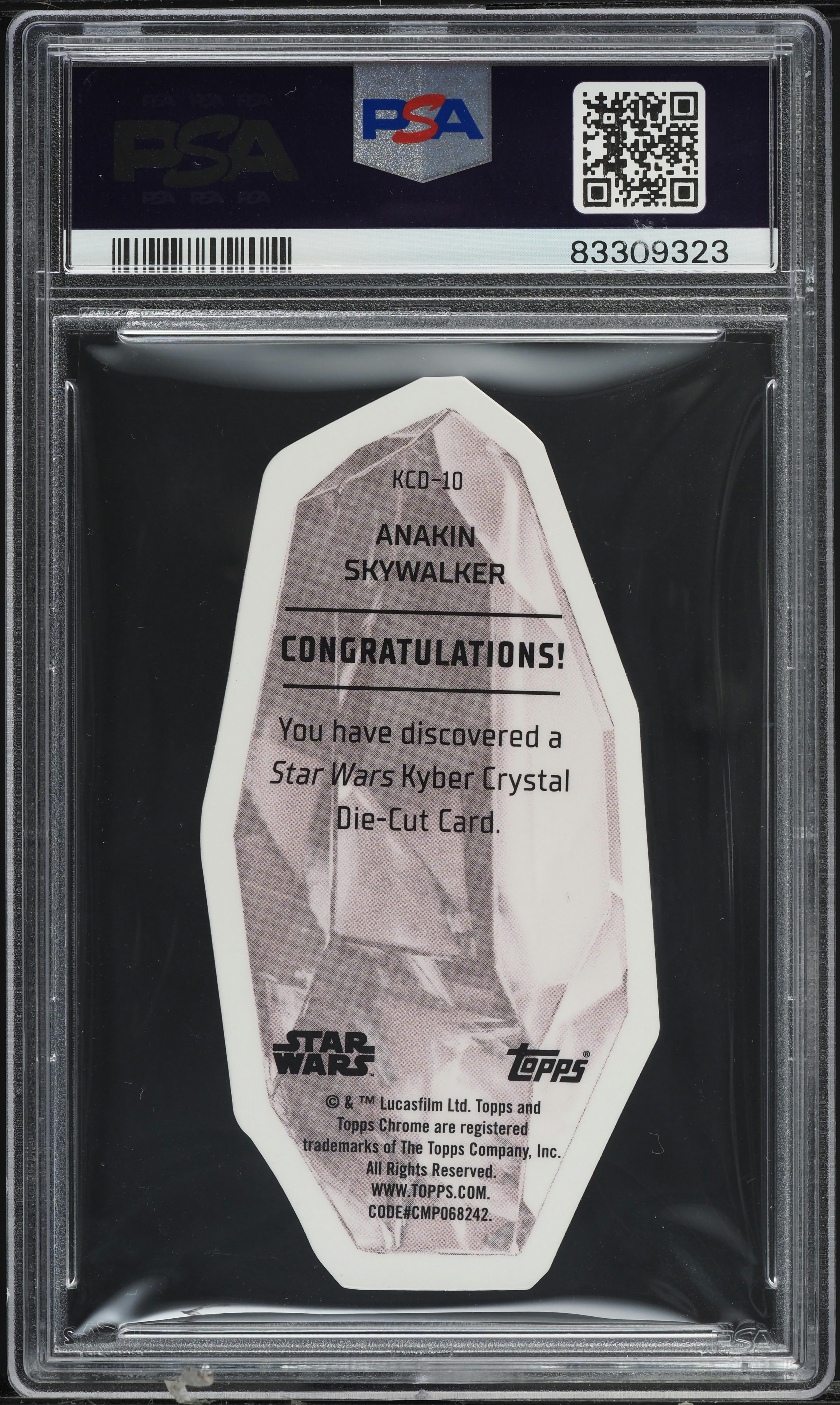 2023 Topps Star Wars Kyber Crystal Die-Cut Anakin Skywalker #KCD
