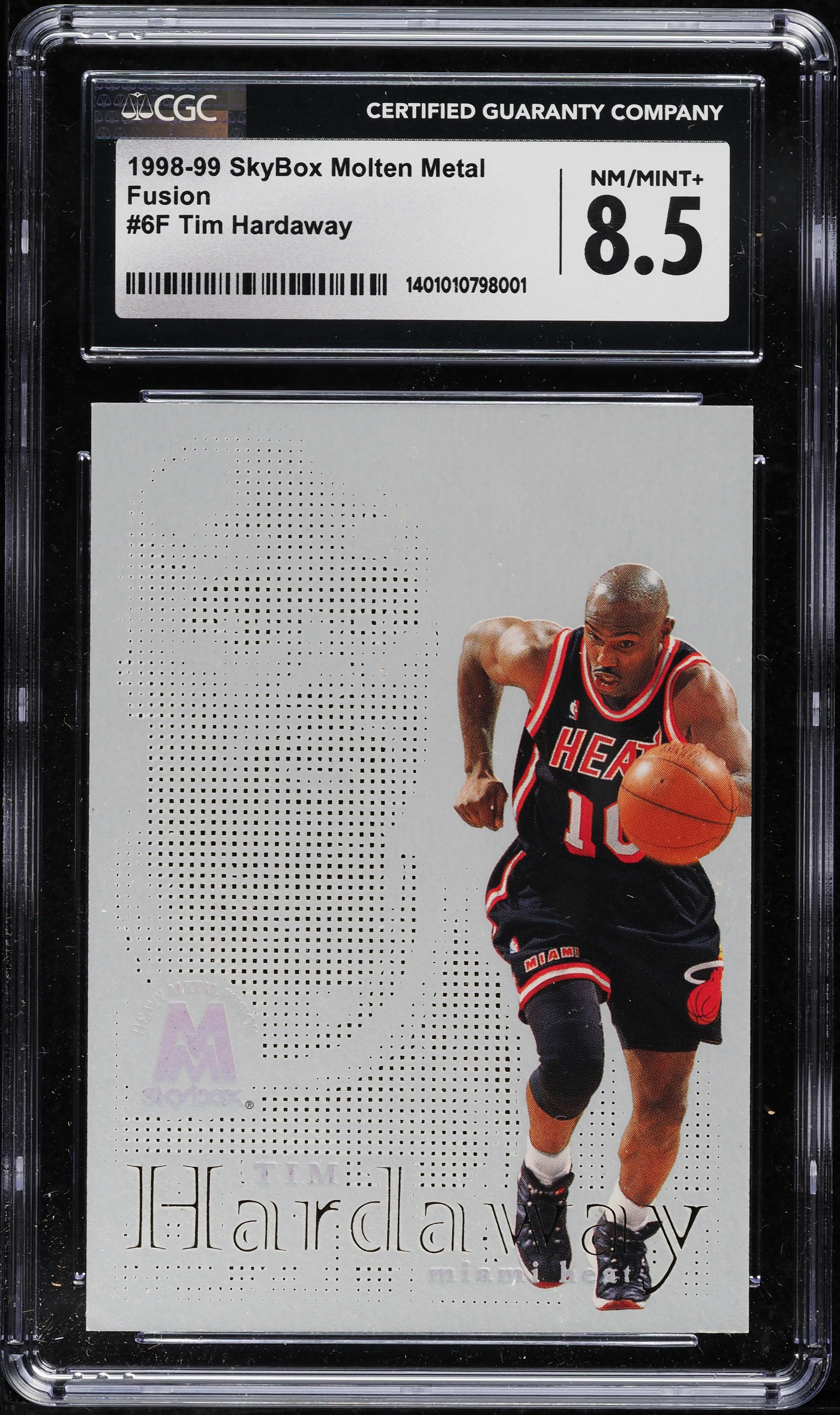 1998 Skybox Molten Metal Fusion Tim Hardaway #6 CGC 8.5 NM-MT+ on