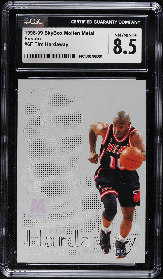 1998 Skybox Molten Metal Fusion Tim Hardaway #6 CGC 8.5 NM-MT+