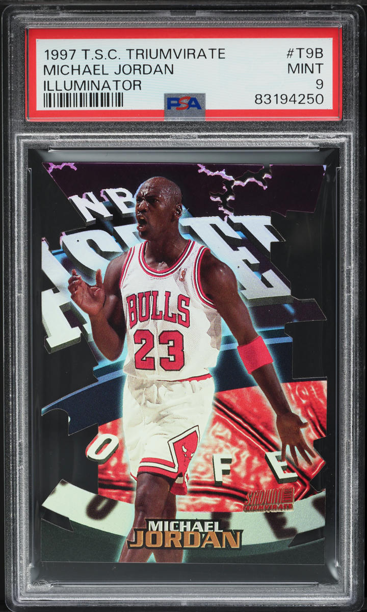 1997 Stadium Club Triumvirate Illuminator Michael Jordan #T9B PSA 9 MINT