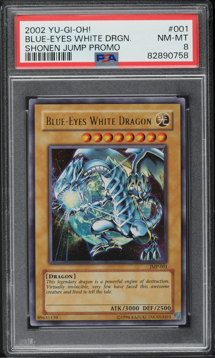 2002 Yu-Gi-Oh! Shonen Jump Promo Blue-Eyes White Dragon #JMP-001