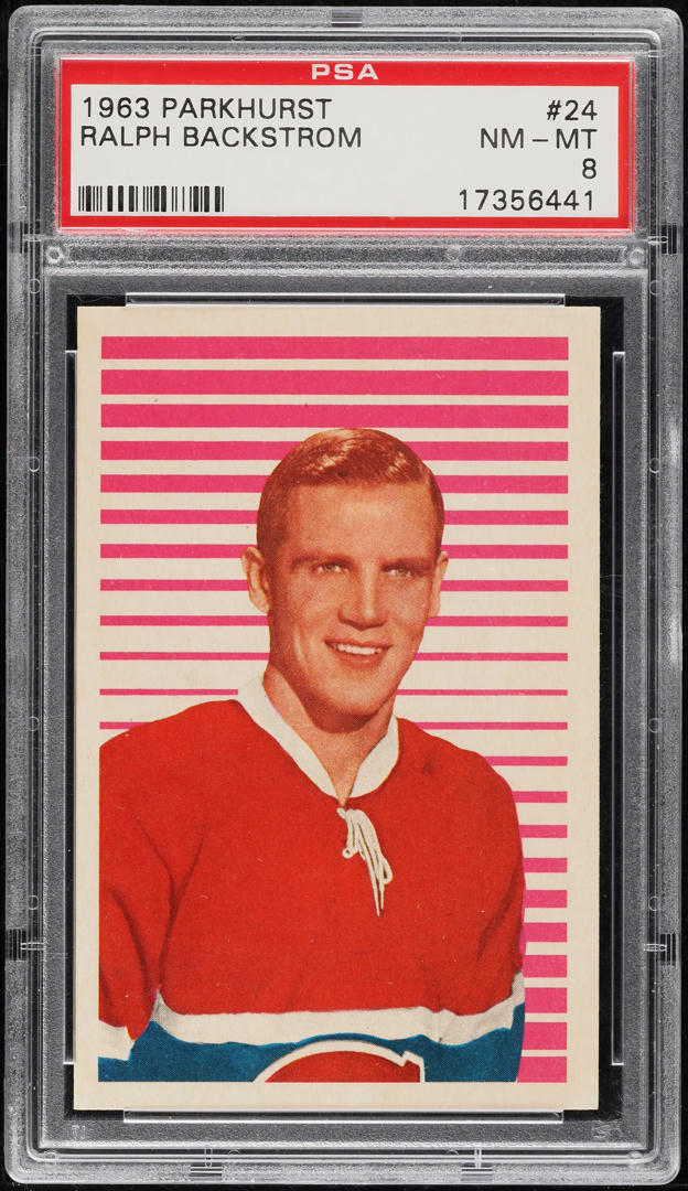 1963 Parkhurst Ralph Backstrom #24 PSA 8 NM-MT