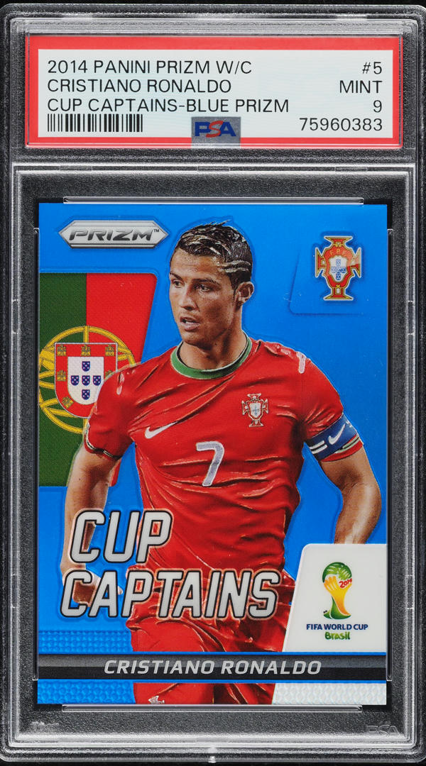 2014 Panini Prizm World Cup Gold Cristiano Ronaldo /10 #161 PSA 10