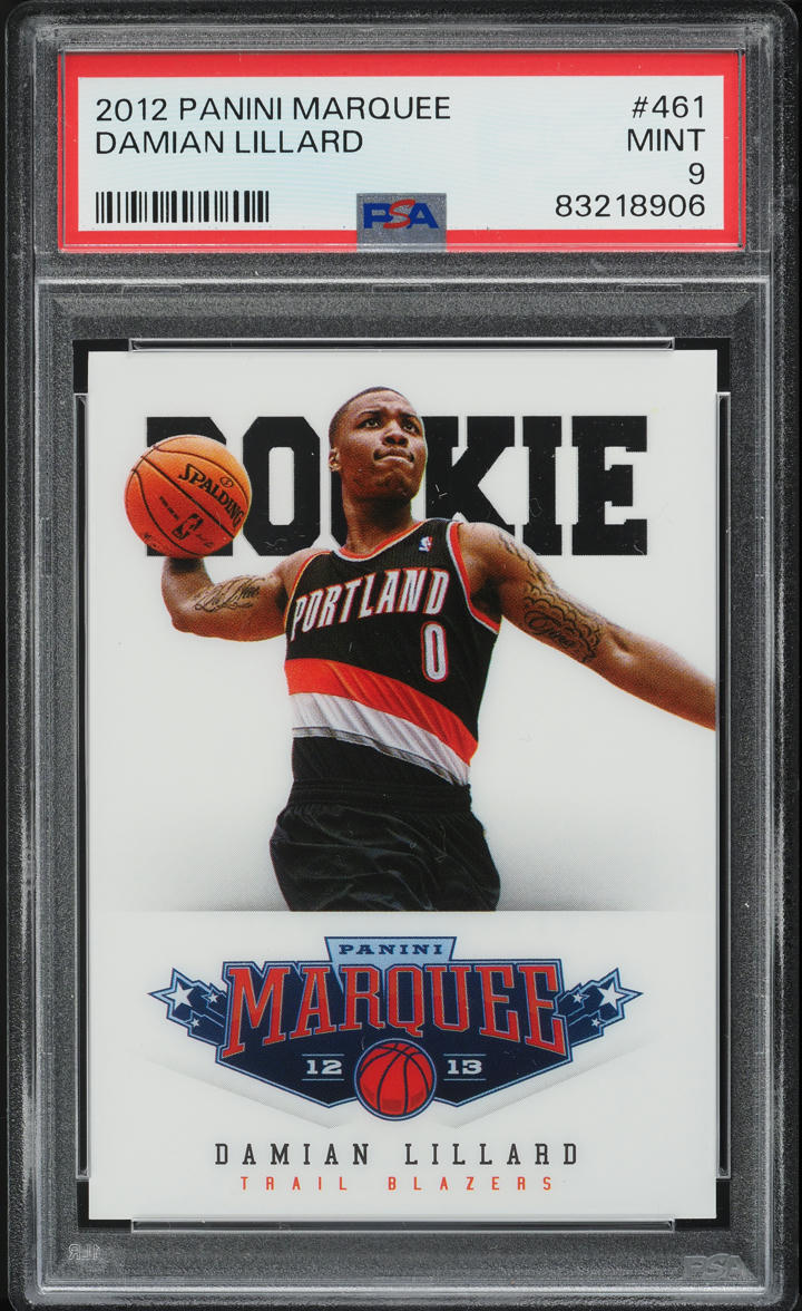 2012 Panini Marquee Damian Lillard ROOKIE #461 PSA 9 MINT