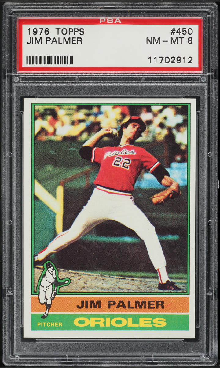 1976 Topps Jim Palmer #450 PSA 8 NM-MT