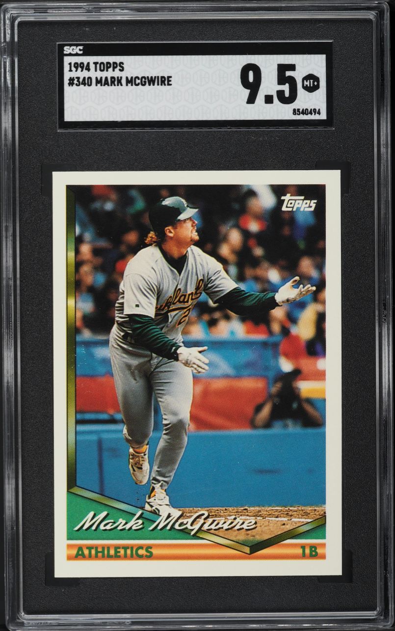 1994 Topps Mark McGwire #340 SGC 9.5 MINT+