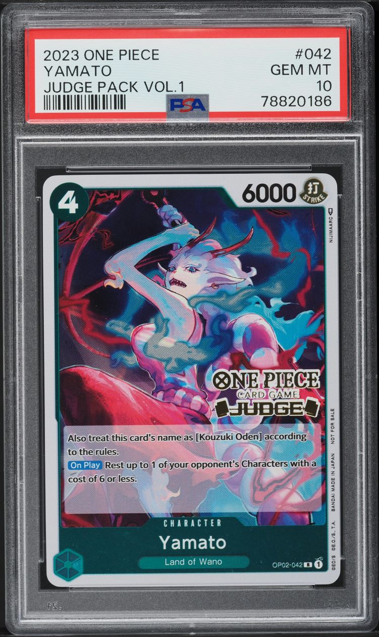 2022 One Piece Tournament Promos Pack Volume 1 Yamato #P-008 CGC