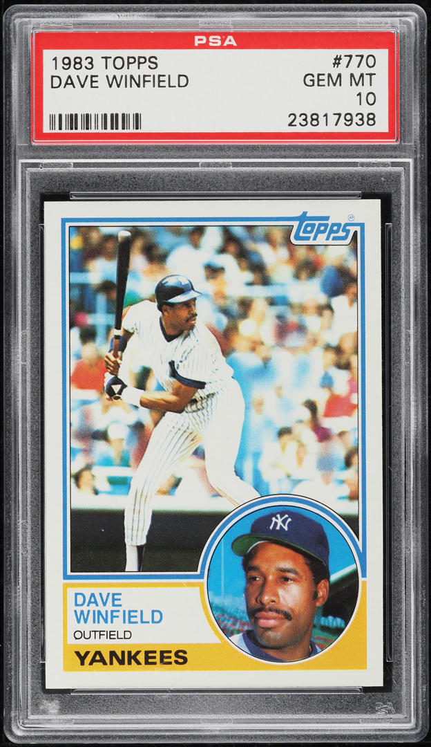 1983 Topps Dave Winfield #770 PSA 10 GEM MINT