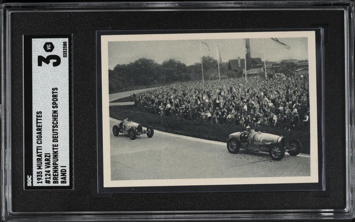 1935 Muratti Cigarettes-Zwischen Olympischen Spielen Achille Varzi #124 SGC 3 VG