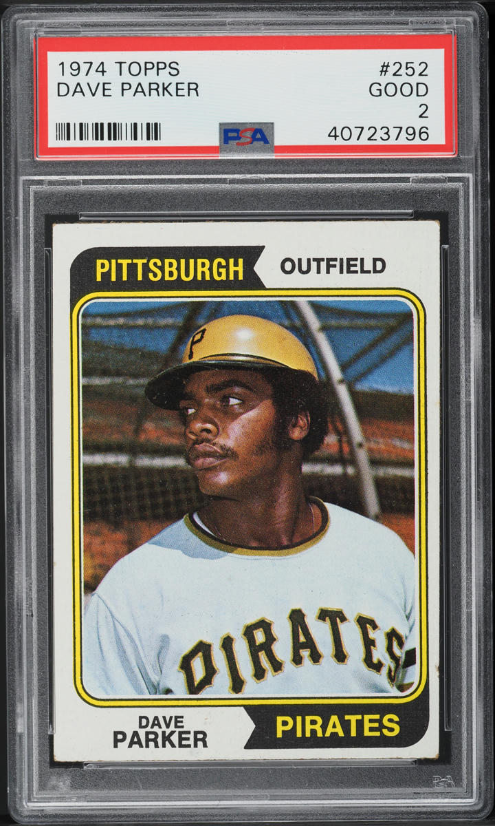 1974 Topps Dave Parker ROOKIE #252 PSA 2 GD