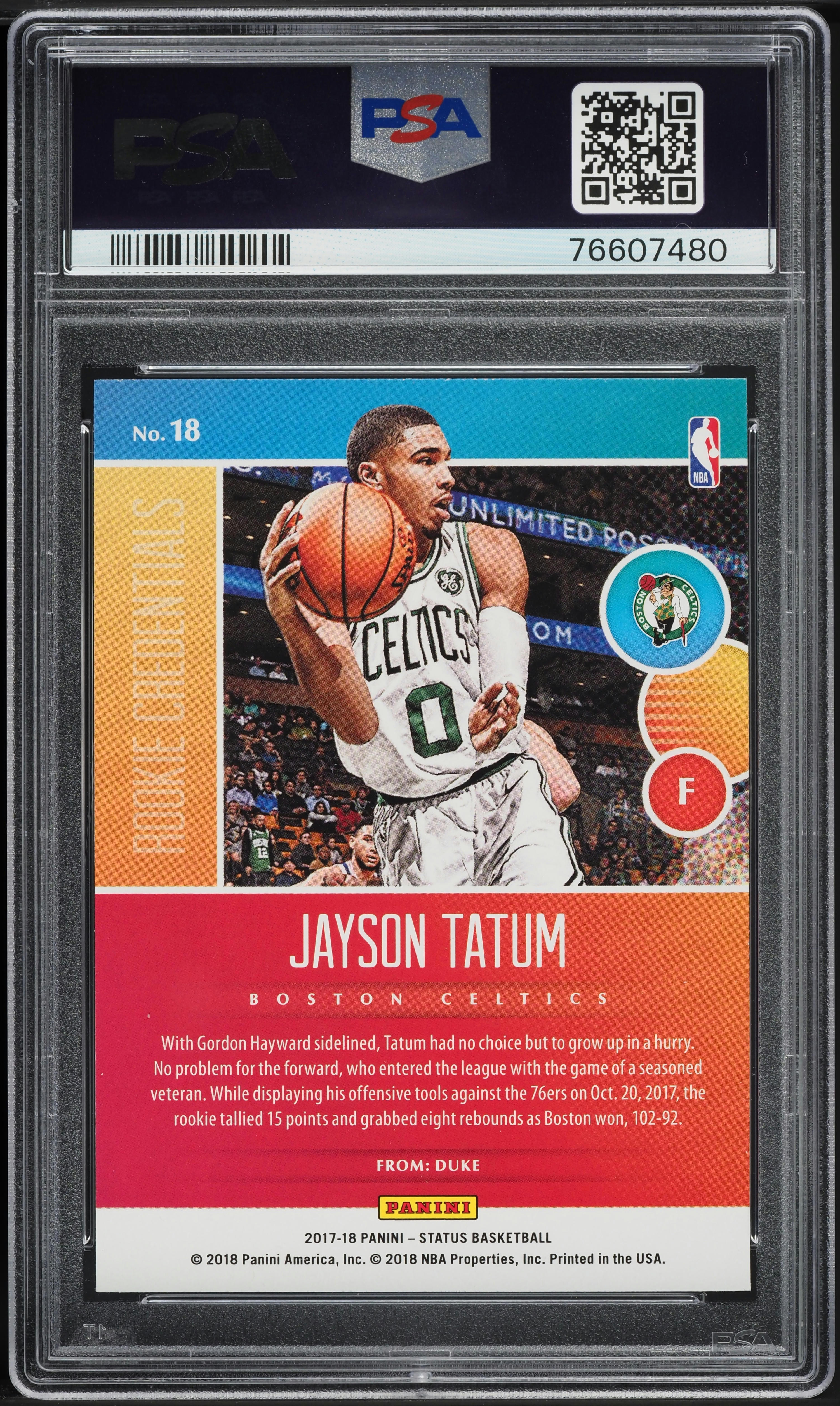その他 JAYSON TATUM 2017/18 PANINI SELECT RC JAYSON TATUM 2017-18 Panini Select Concourse RC #93 - SWEET!!! | eBay
