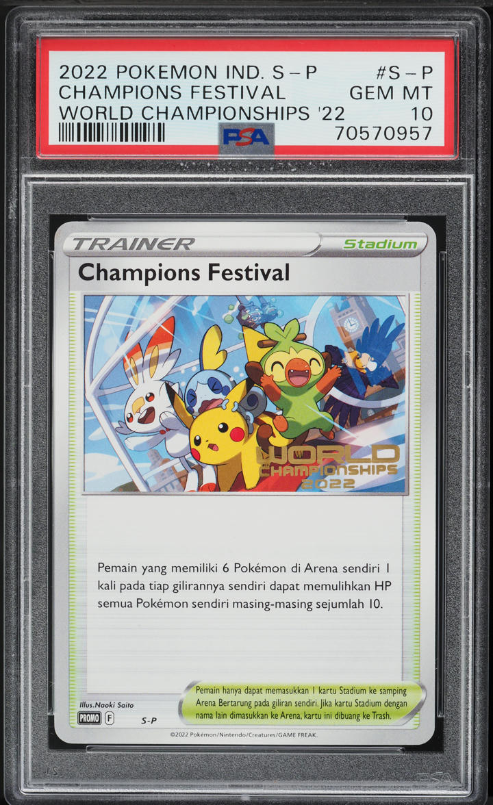 2022 Pokemon Indonesian SWSH Black Star Promo Worlds Champions