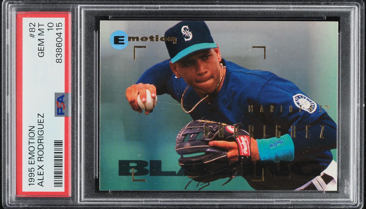 1995 Skybox Emotion Alex Rodriguez ROOKIE #82 PSA 10 GEM MINT