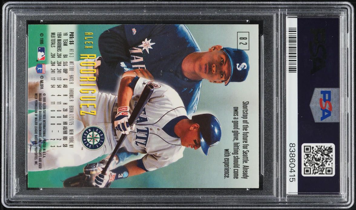 1995 Skybox Emotion Alex Rodriguez ROOKIE #82 PSA 10 GEM MINT