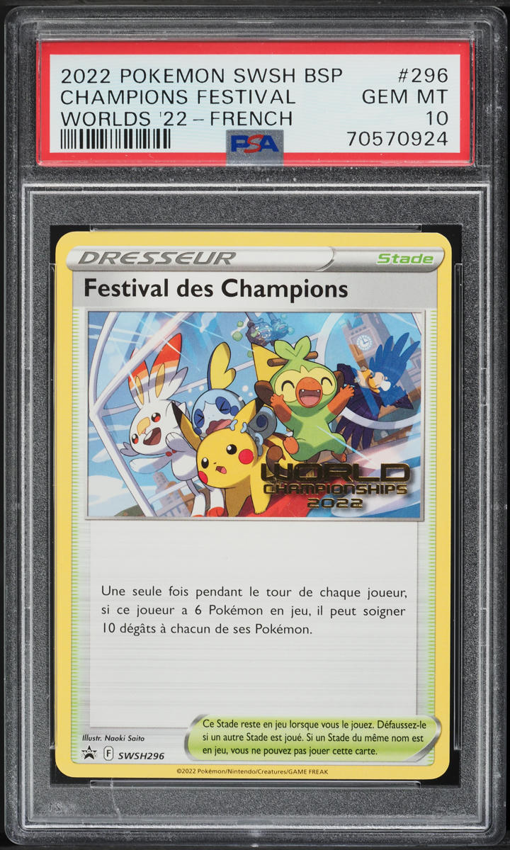 2022 Pokemon German SWSH Black Star Promo Worlds Champions