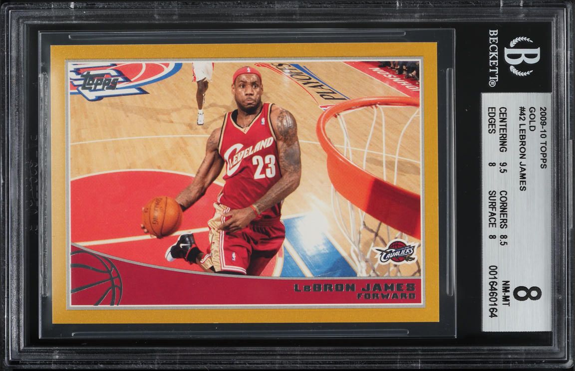 2009 Topps Gold LeBron James /2009 #42 BGS 8 NM-MT