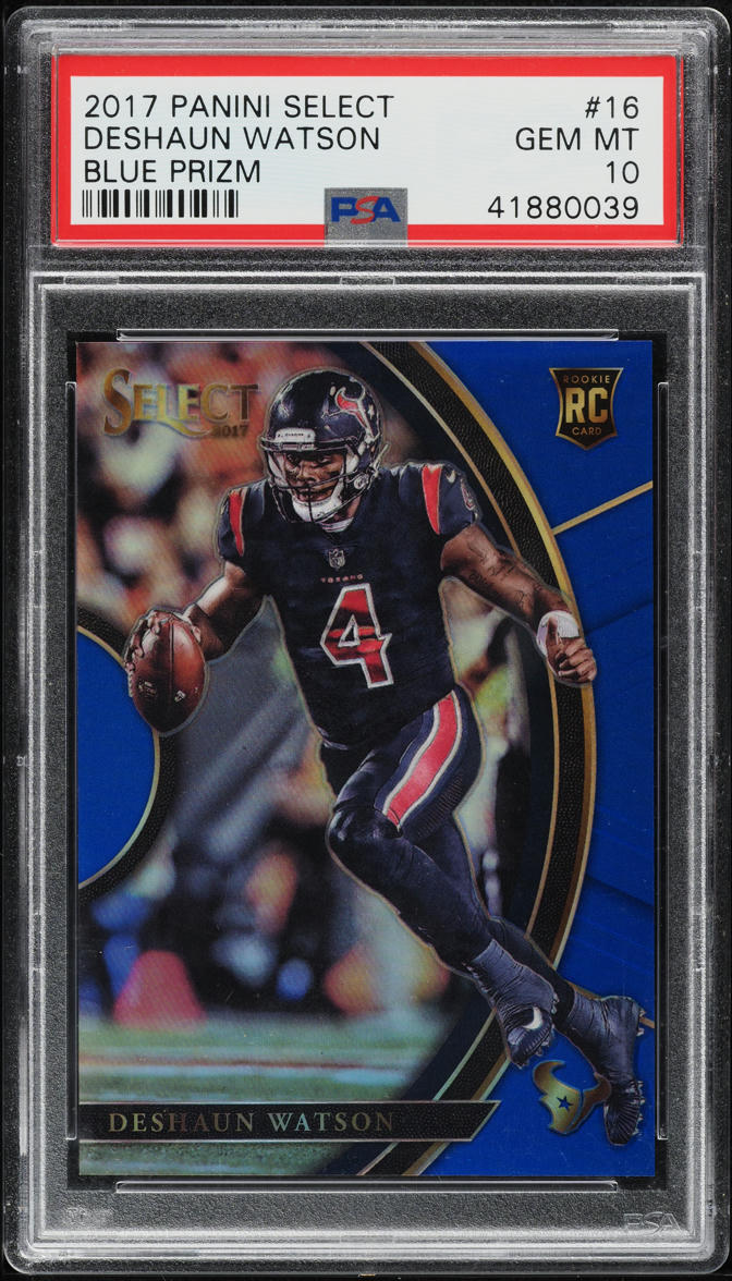 2017 Select Blue Prizm Deshaun Watson ROOKIE /149 #16 PSA 10 GEM MINT