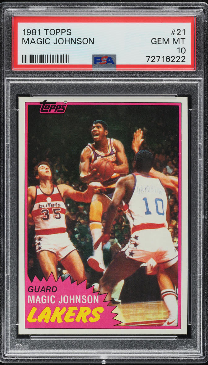 1981 Topps Basketball Magic Johnson #21 PSA 10 GEM MINT