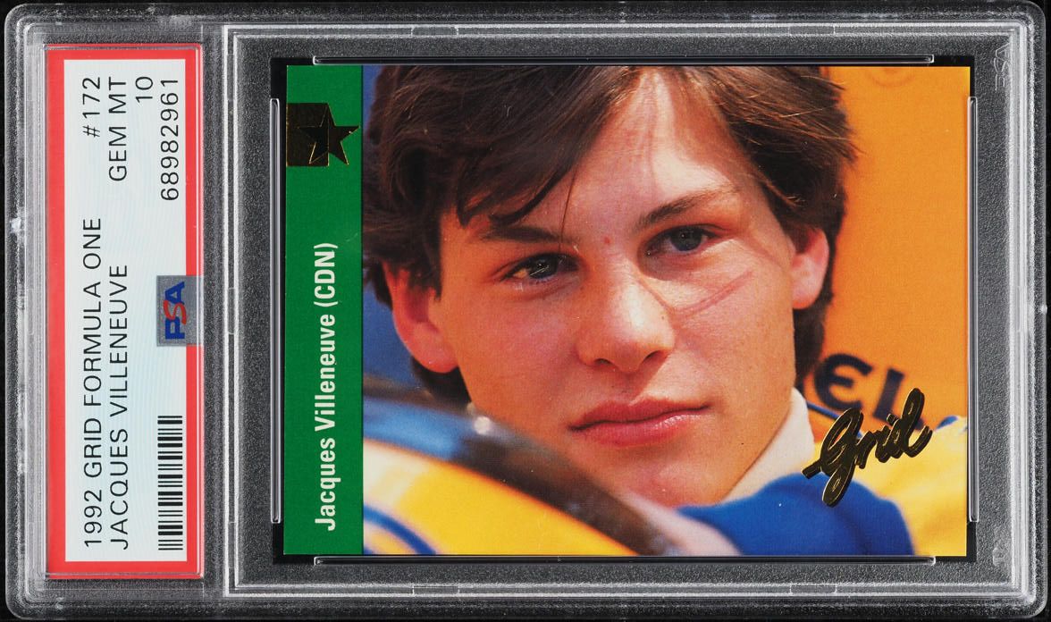 1992 Grid Formula One Jacques Villeneuve #172 PSA 10 GEM MINT