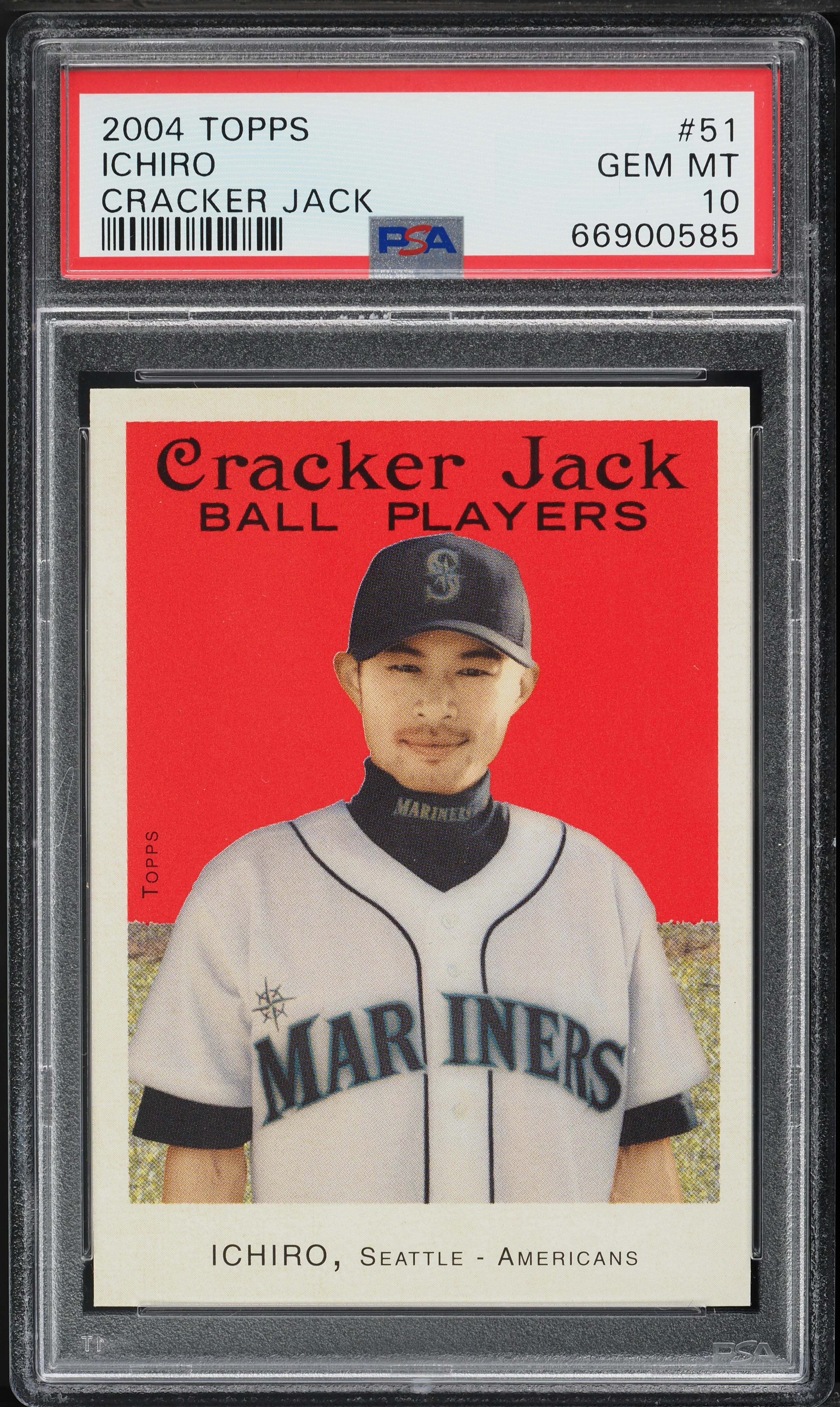 2004 Topps Cracker Jack Ichiro #51 PSA 10 GEM MINT on Fanatics Collect