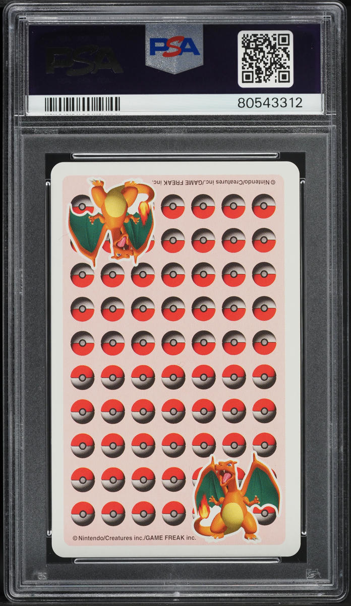1998 Pokemon Japanese Stadium Red Playing Card Queen Of Spades Charmeleon PSA 10