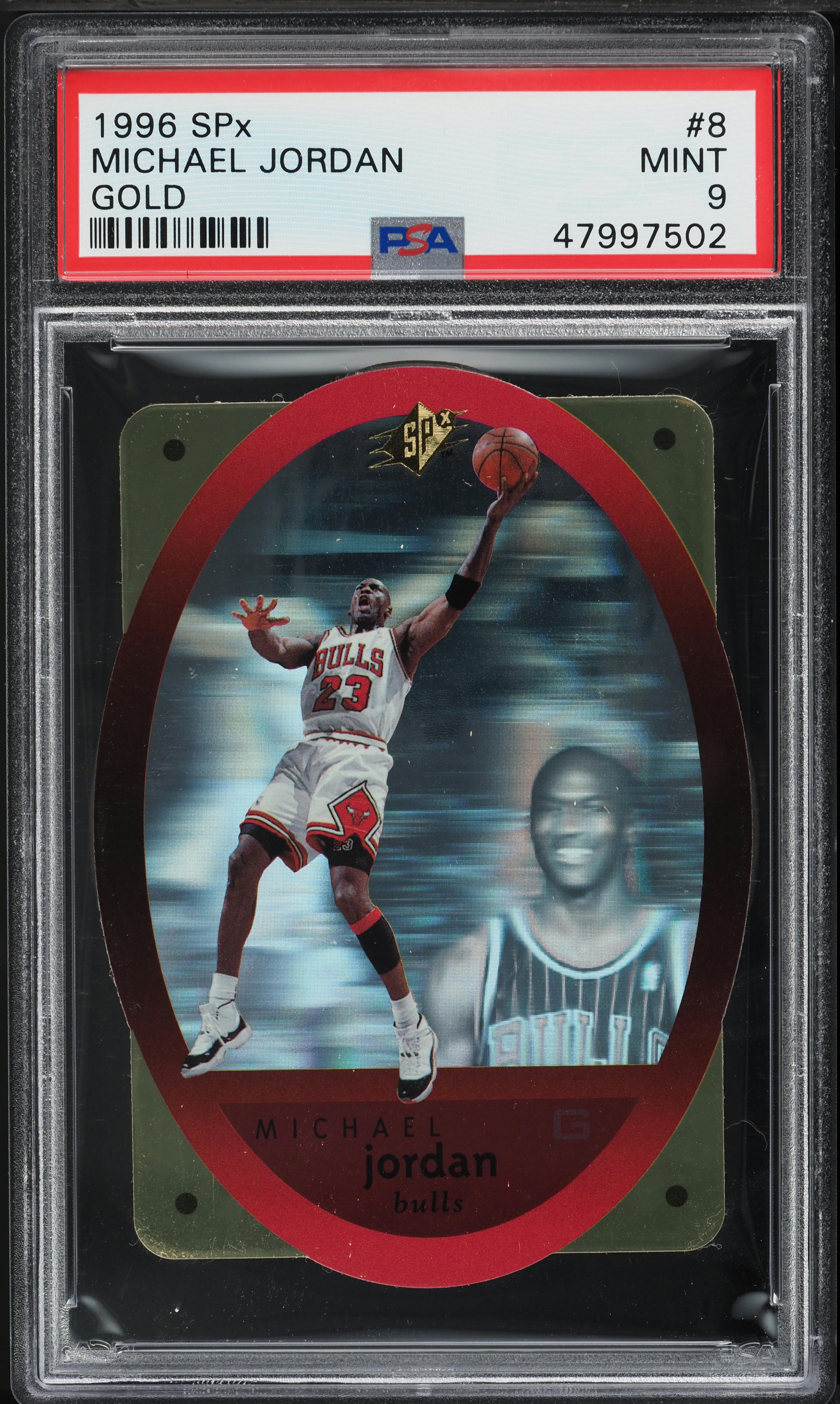 1996 SPx Gold Die-Cut Michael Jordan #8 PSA 9 MINT on Fanatics Collect