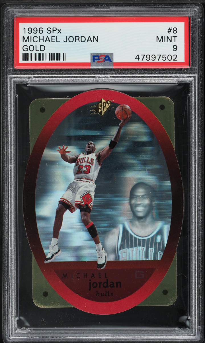 1996 SPx Gold Die-Cut Michael Jordan #8 PSA 9 MINT on Fanatics Collect