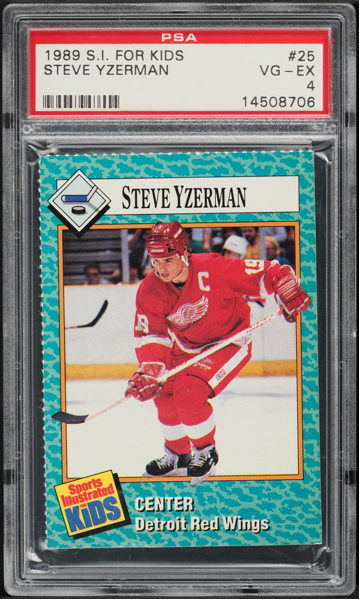 1989 Sports Illustrated For Kids Steve Yzerman #25 PSA 4 VGEX on