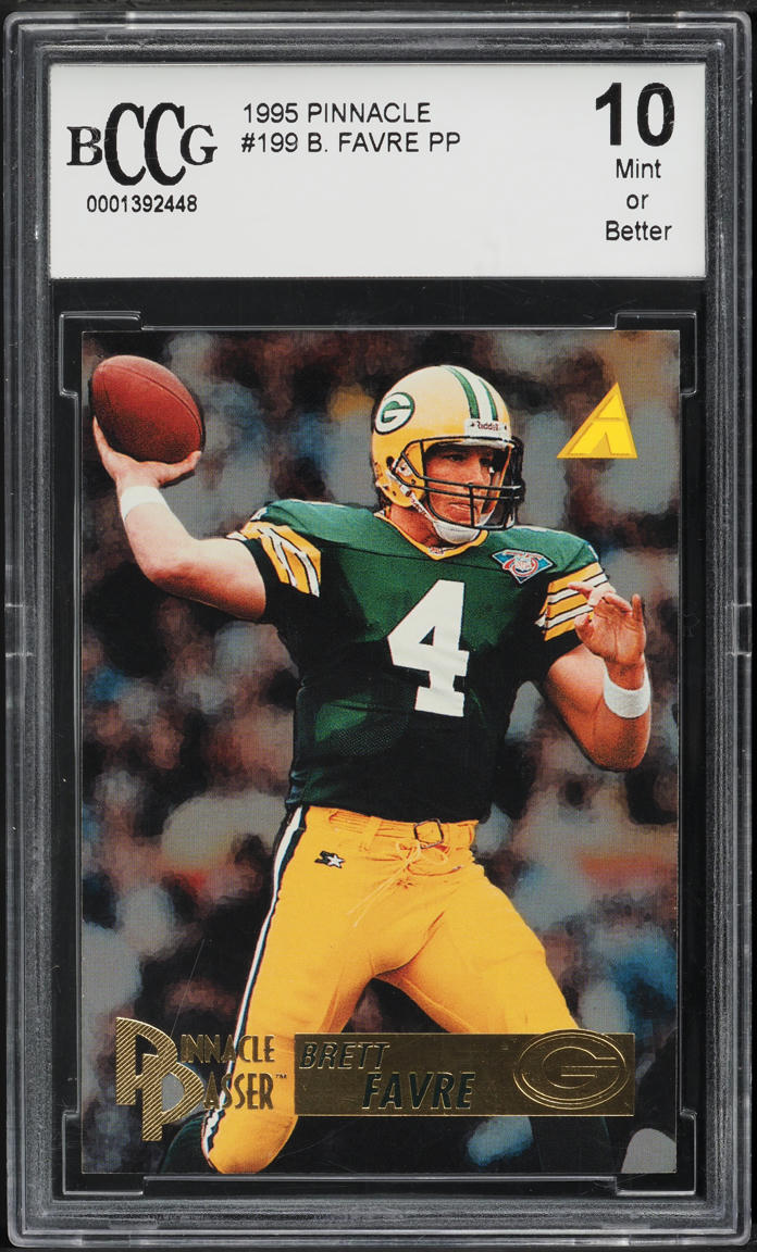 1995 Pinnacle Football Brett Favre #199 BCCG 10 on Fanatics Collect