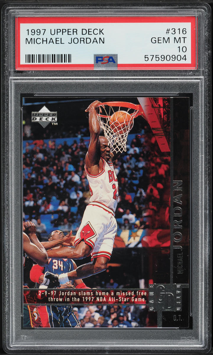 1997 Upper Deck Basketball Michael Jordan #316 PSA 10 GEM MINT
