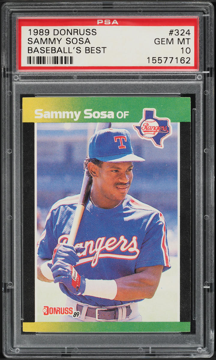 1989 Donruss Baseball's Best Sammy Sosa ROOKIE #324 PSA 10 GEM MINT