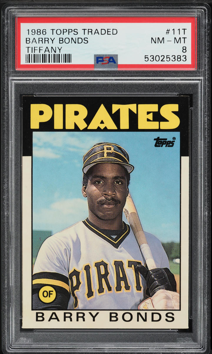 1986 Topps Traded Tiffany Barry Bonds ROOKIE #11T PSA 8 NM-MT