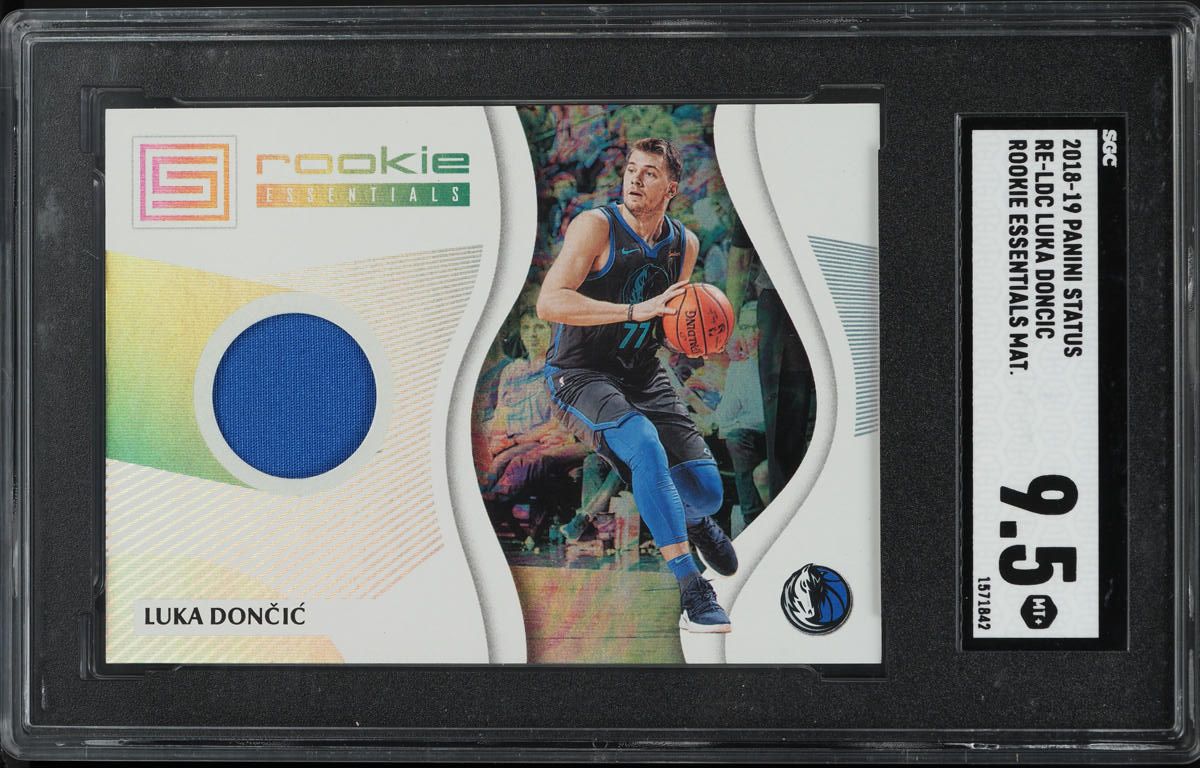 2018 Panini Status Essentials Luka Doncic ROOKIE PATCH #RE-LDC SGC