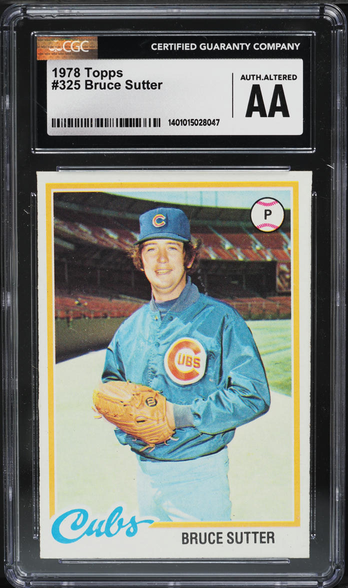 1978 Topps Bruce Sutter #325 CGC ALTERED AUTH