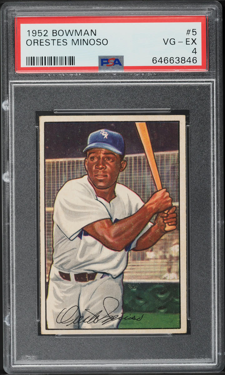 1952 Bowman Minnie Minoso ROOKIE #5 PSA 4 VGEX