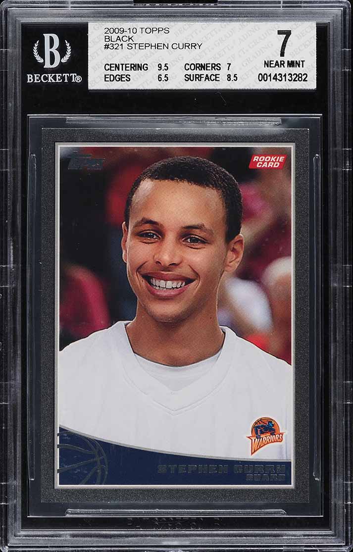 2009 Topps Black Stephen Curry ROOKIE /50 #321 BGS 7 NRMT
