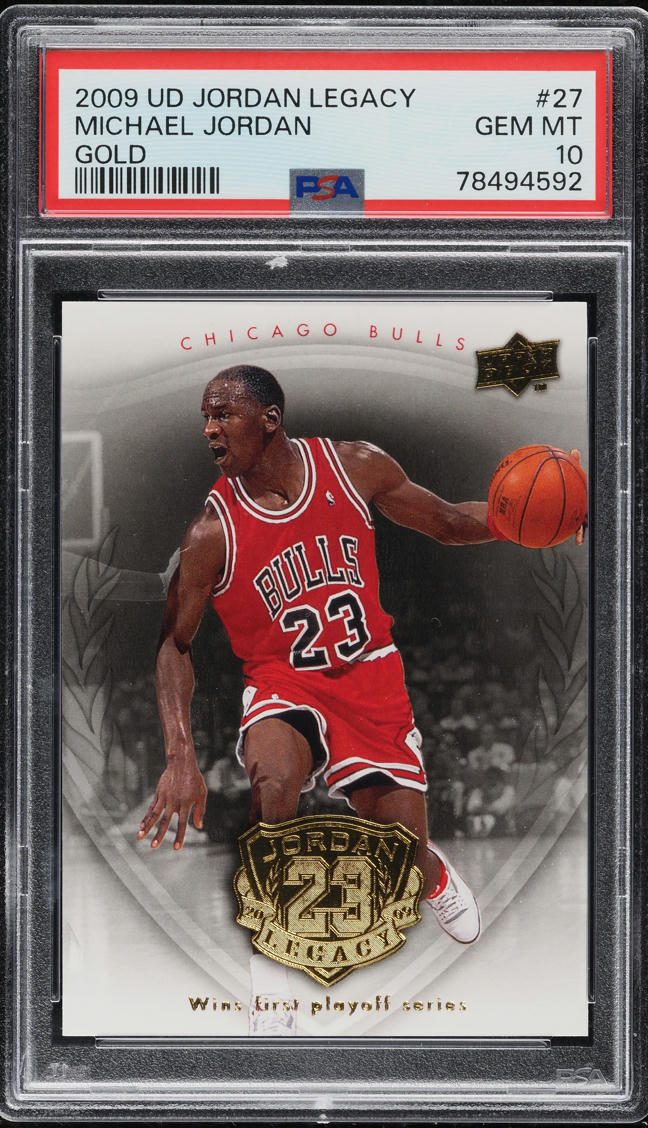 2009 Upper Deck Legacy Gold Michael Jordan #27 PSA 10 GEM MINT