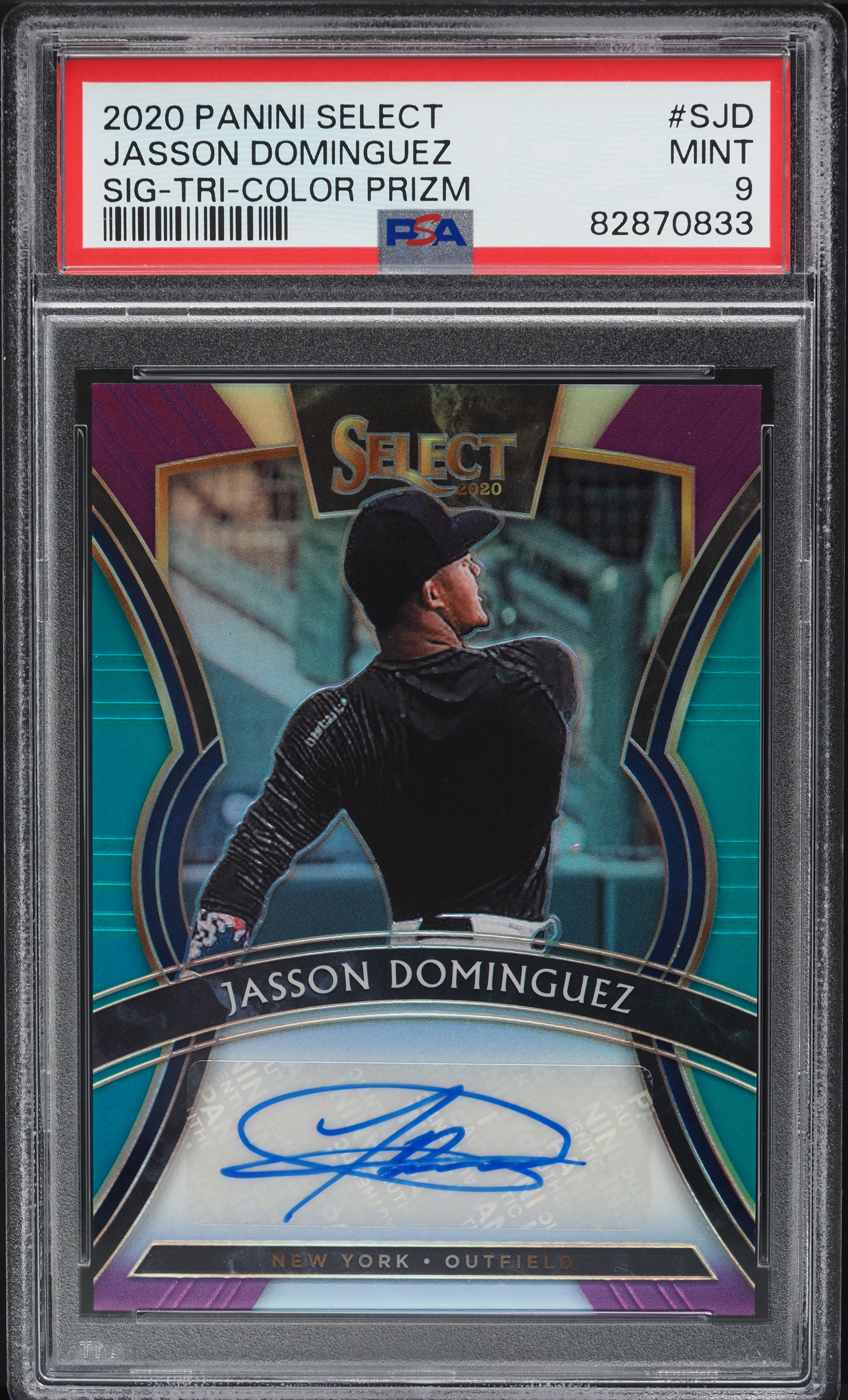 2020 Select Tri-Color Prizm Jasson Dominguez ROOKIE AUTO /49 #SJD 