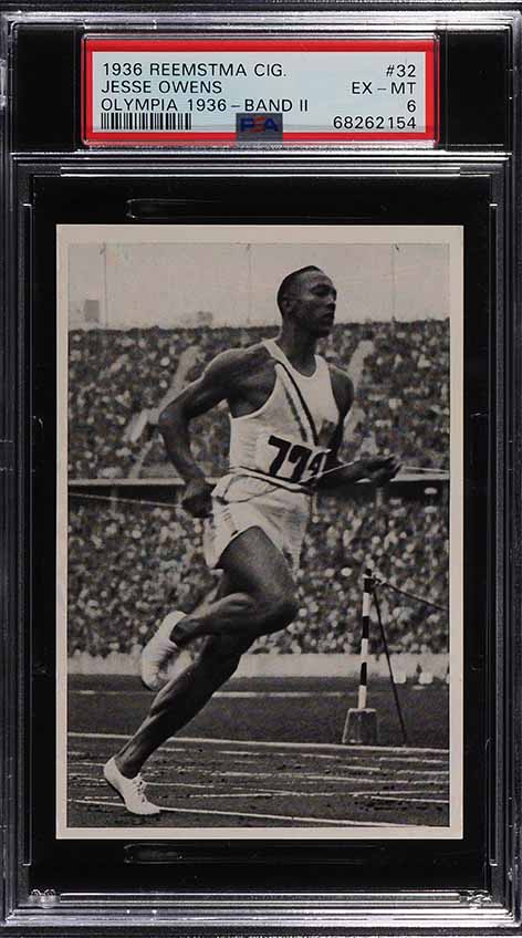1936 Reemstma Olympia '36 Band II Jesse Owens #32 PSA 6 EXMT