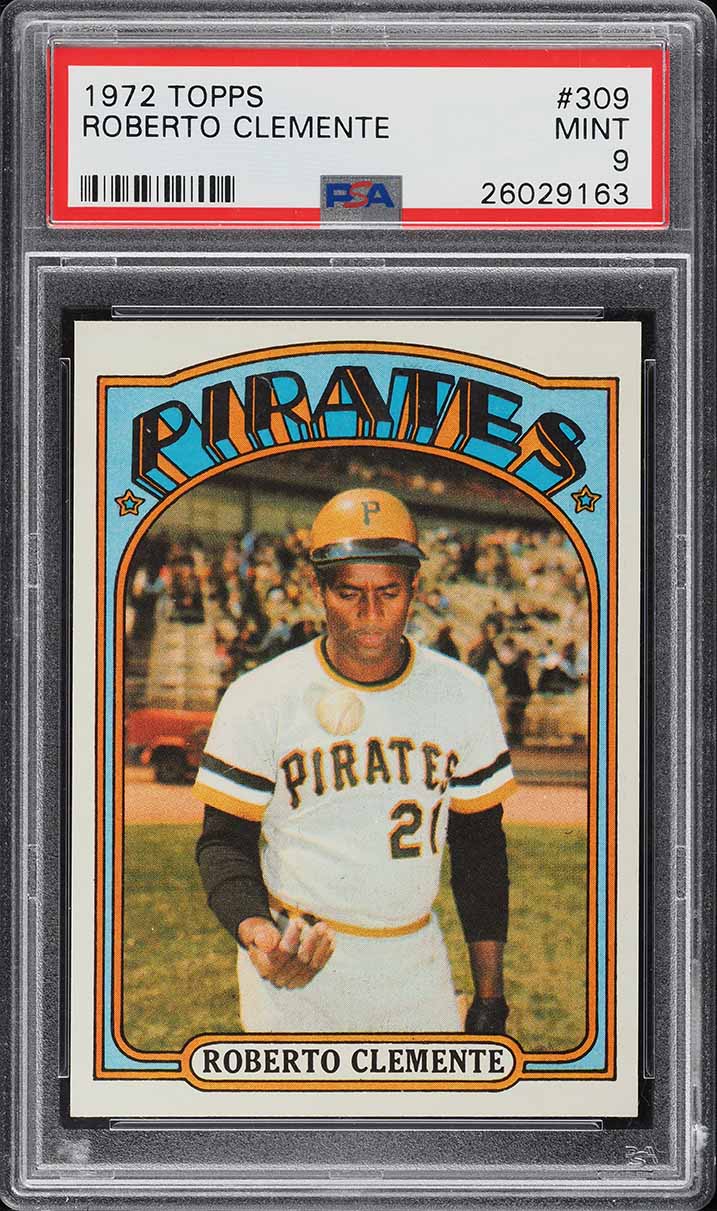 1972 Topps Roberto Clemente #309 PSA 9 MINT (PWCC-A)