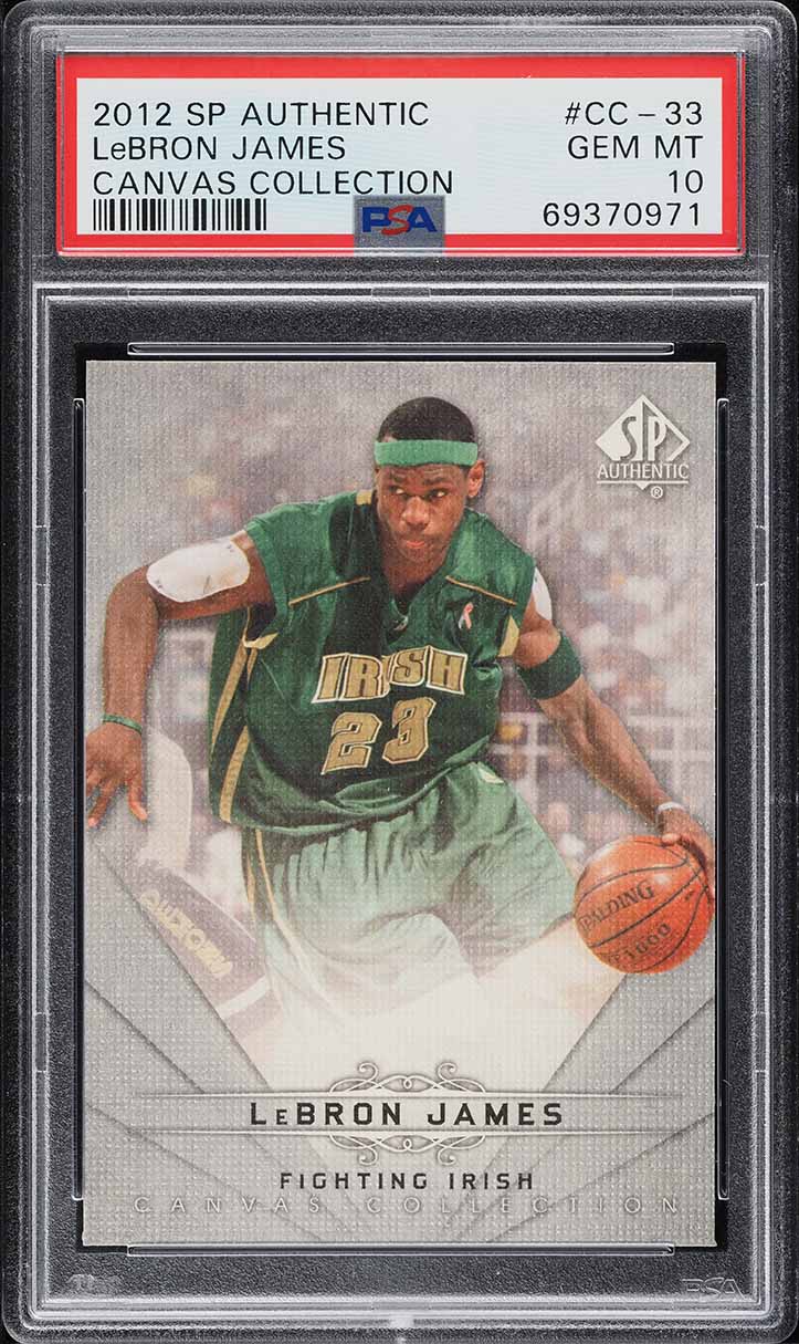 2012 SP Authentic Canvas Collection LeBron James #CC-33 PSA 10 GEM MINT