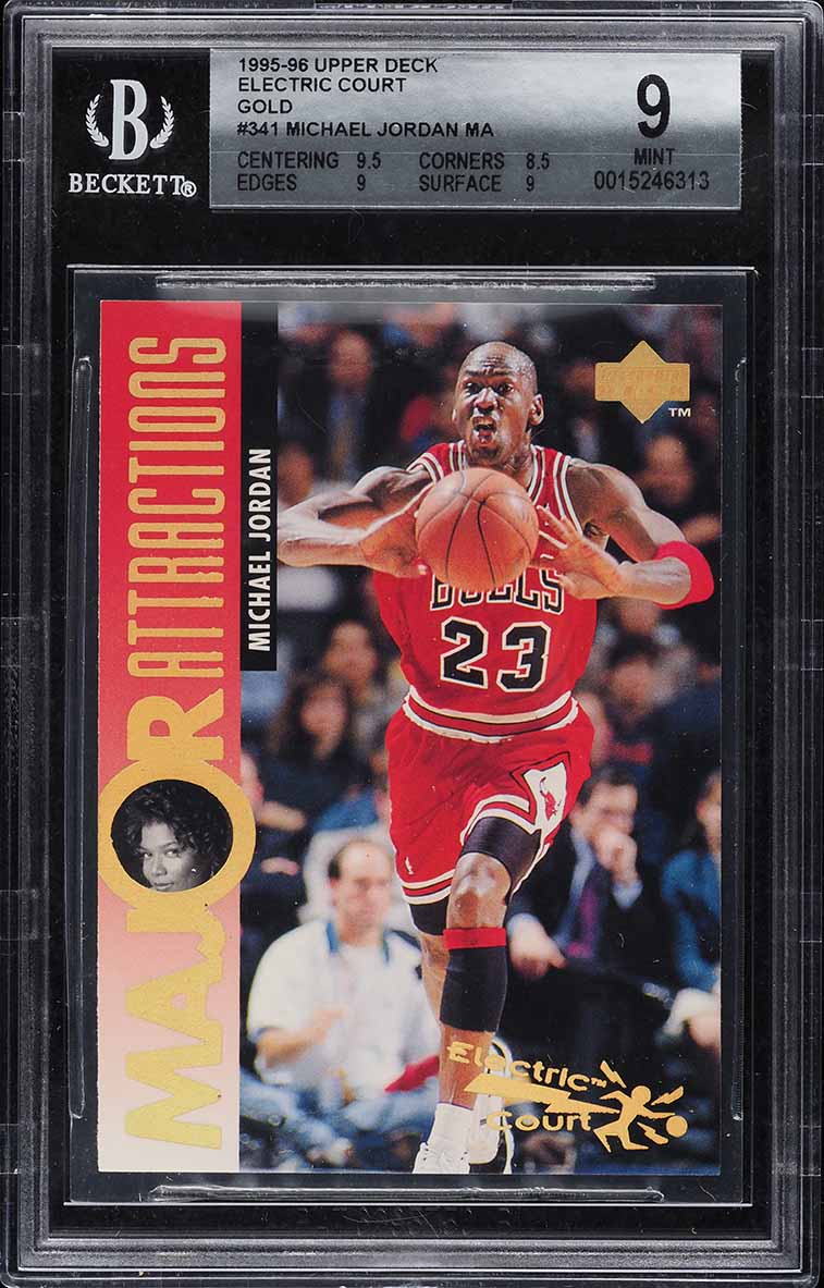 1995 Upper Deck Electric Court Gold Michael Jordan #341 BGS 9 MINT