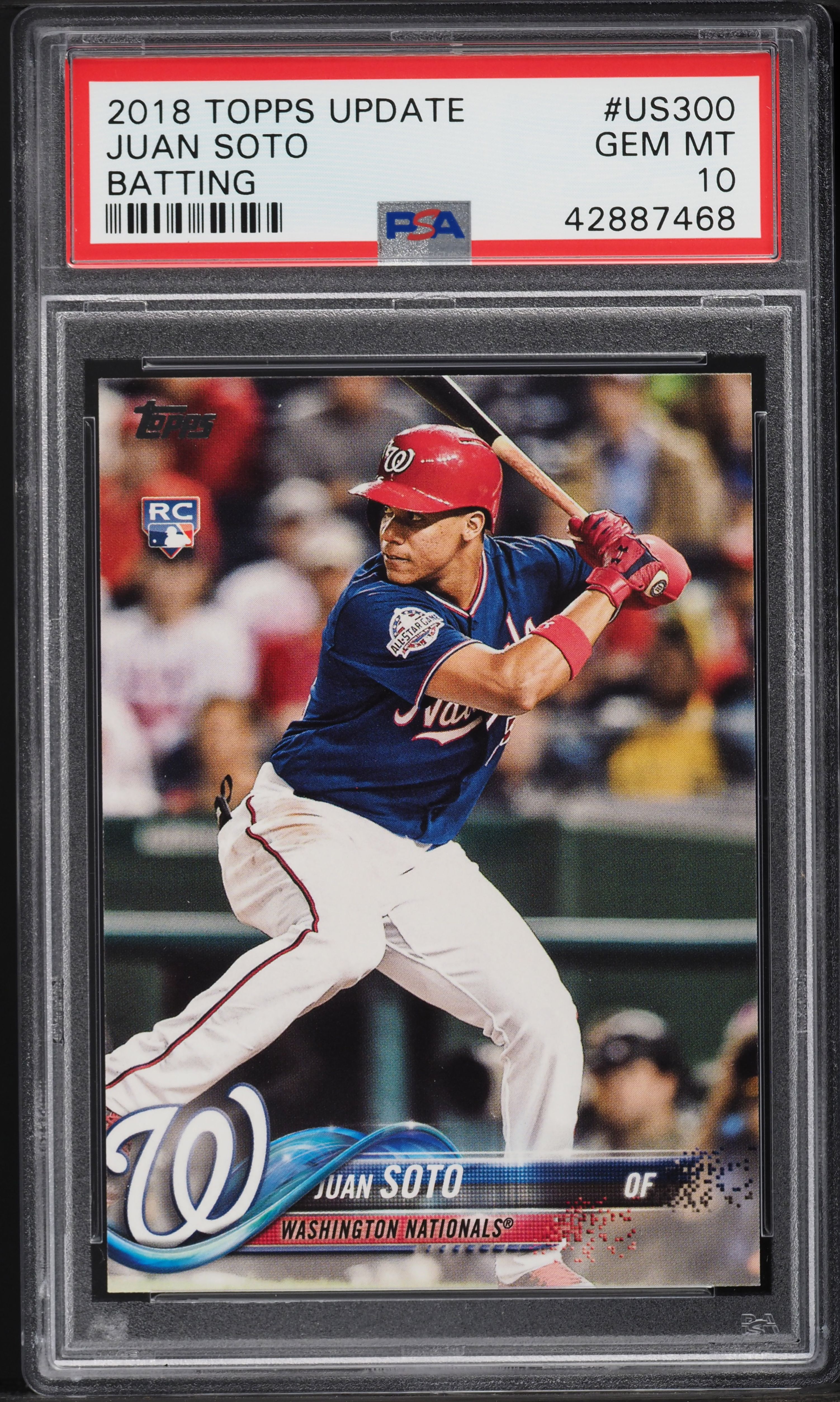 その他 Juan Soto auto psa10 topps 2018 Topps Update Batting Juan Soto ROOKIE #US300 PSA 10 GEM MINT