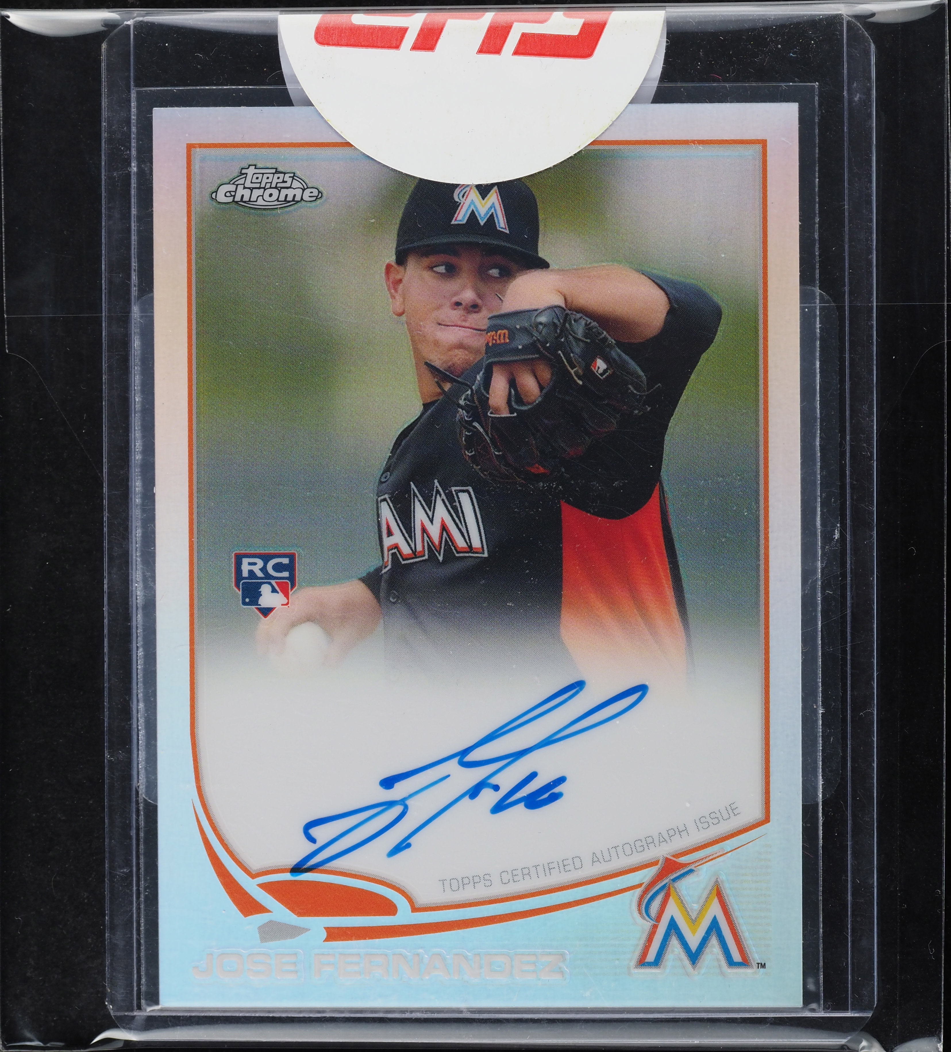 2013 Topps Chrome Refractor Jose Fernandez ROOKIE AUTO /499 #32