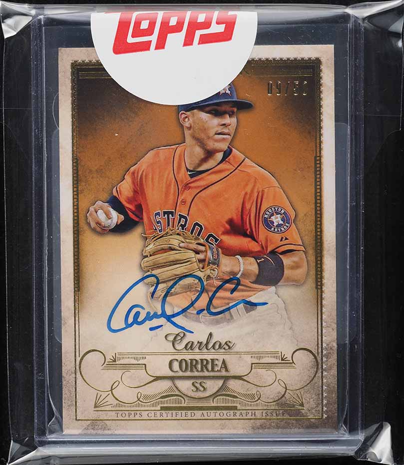 2016 Topps Five Star Autographs Gold Carlos Correa AUTO /50 #FSA