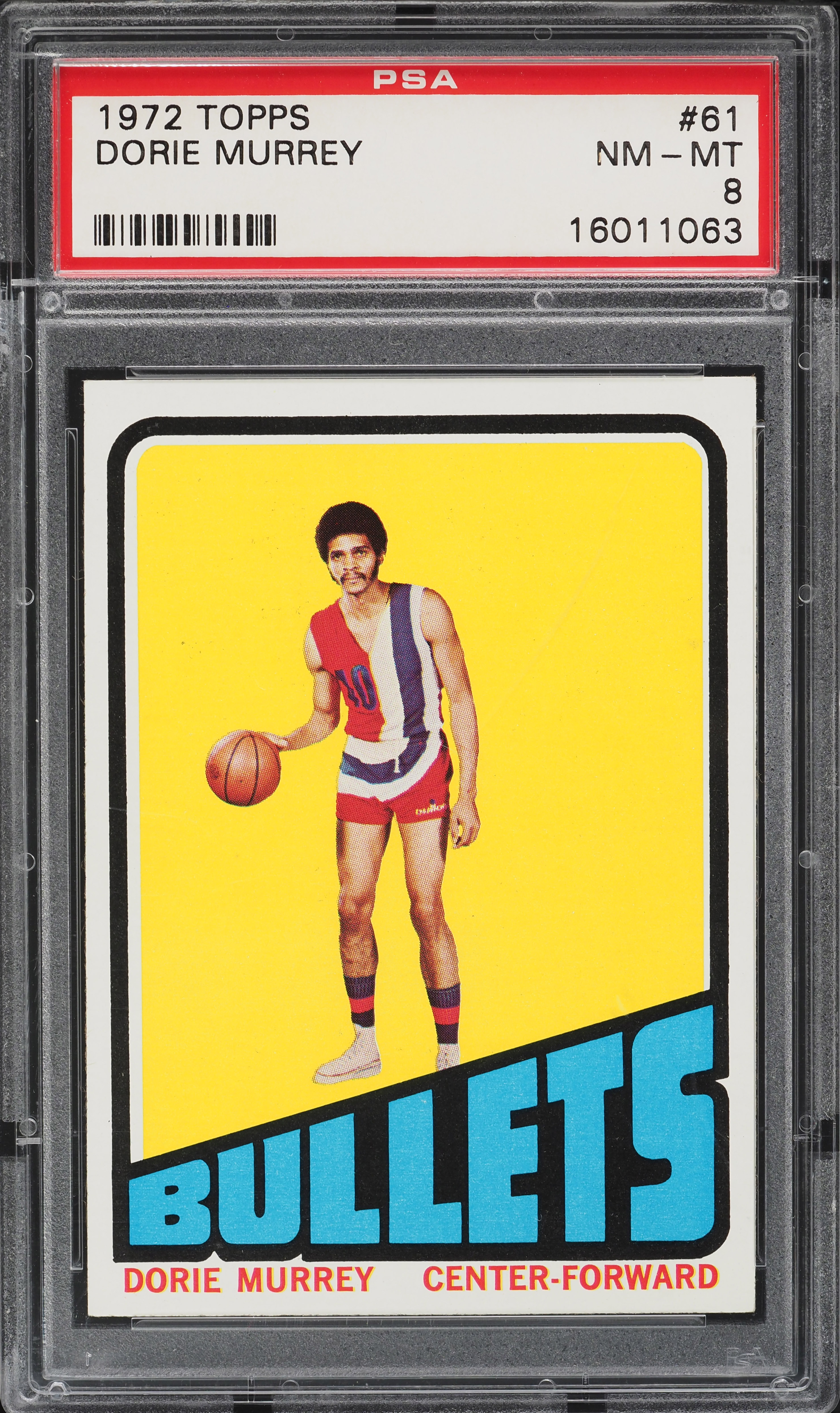 1972 Topps Basketball Dorie Murrey #61 PSA 8 NM-MT on Fanatics Collect