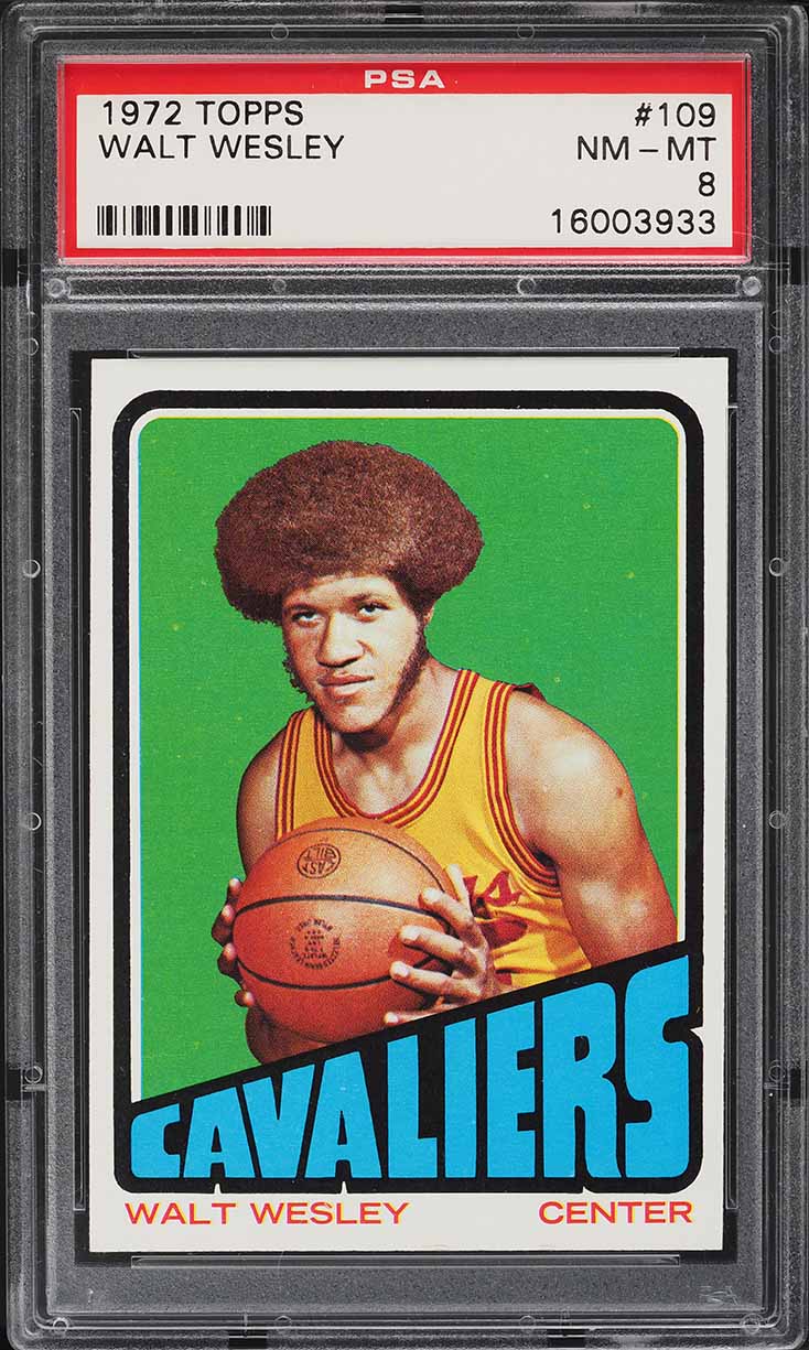 1972 Topps Basketball Walt Wesley #109 PSA 8 NM-MT