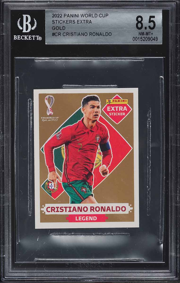 2022 Panini World Cup Stickers Extra Gold Cristiano Ronaldo #CR